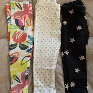 Tea Collection Leggings Set/3. Size 9 - 12 months.